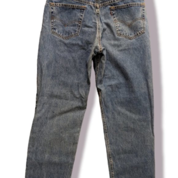 Vintage Men's Levi's 550 Denim Blue Jeans Sz 36 x 32 1997 Made in USA - Picture 2 of 12